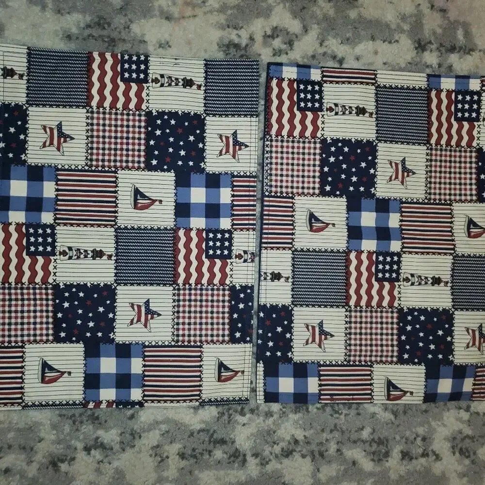 Patriotic Placemats || set of 2 || EUC